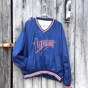 Cleveland Indians pullover jacket.